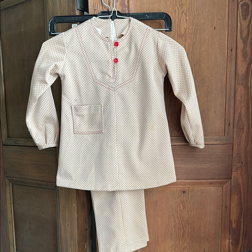 Kids Vintage Beige Patterned Set
